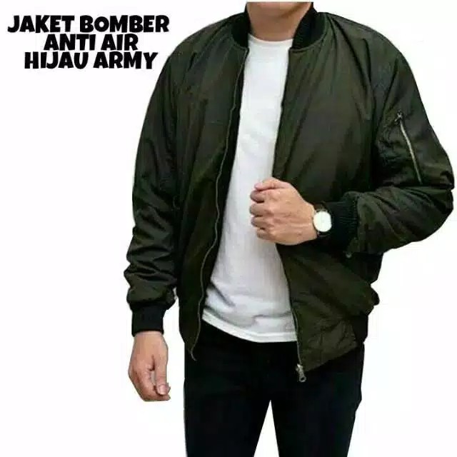 Jual JAKET BOMBER ORIGINAL / JAKET BOMBER POLOS / JAKET ZIPPER PRIA ...