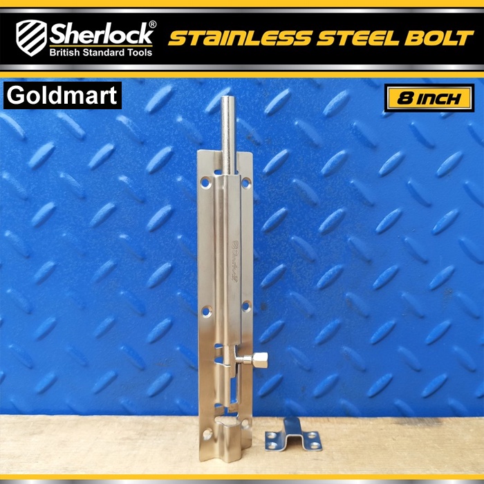 Grendel Slot Kunci Pintu Sherlock Stainless Steel 8 Inch