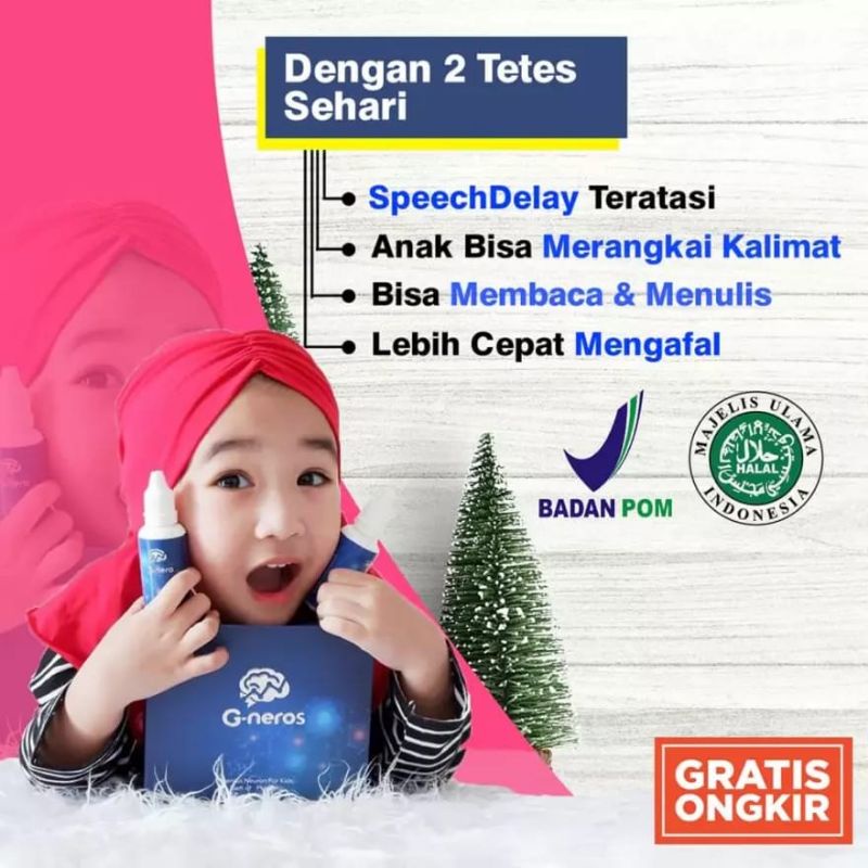 Penambah Kecerdasan Otak Anak, VItamin Nutrisi Otak Generos 100% Original
