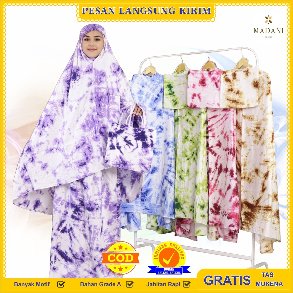Mukenah Dewasa Bali Bahan Katun Rayon Model Terbaru 2020 Motif cantik Mukena Dewasa Travel Madani MS