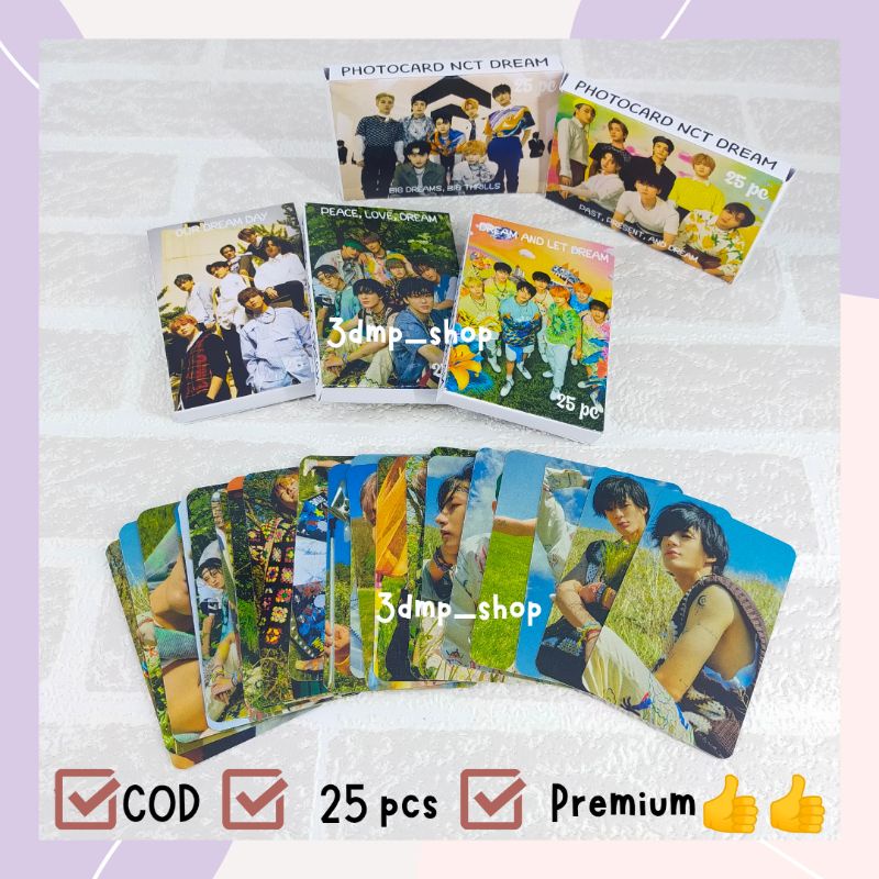 [25 Lembar] photocard lomo photo card nct dream hello future peace love one day big thrills past