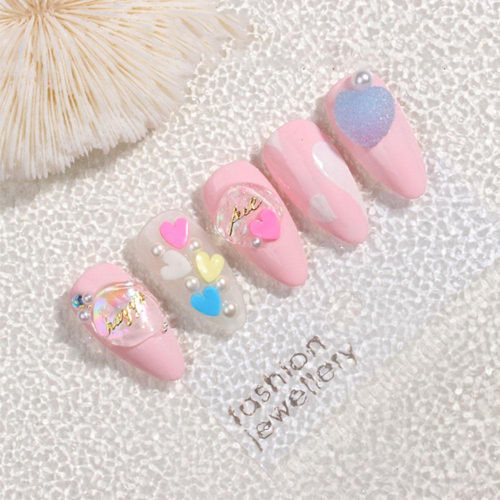 MXBEAUTY 3d Dekorasi Nail Art Gaya Jepang Cinta Hati Bunga Kupu-Kupu Bintang Snowflake DIY Nail Art Sticker