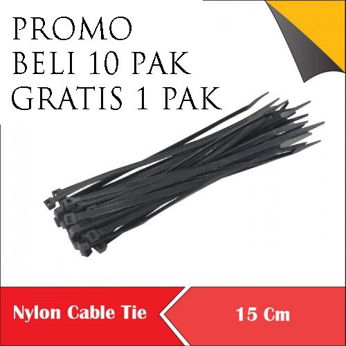 

KABEL TIS TALI TIES 15 CM CABLE TIS TALI PENGIKAT ISI 100 PCS