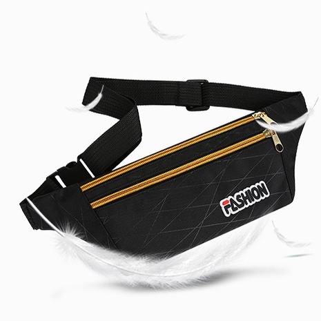 Tas Waistbag Unisex Tas Pinggang Sport Fashion Korea Tas Pria Wanita Polyester Nilon T285 Azgalery