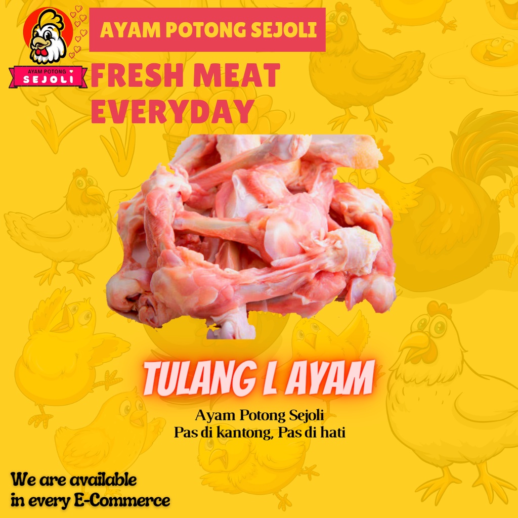 

Tulang Paha Tulang L 1kg Ayam boiler negeri Fresh/Frozen