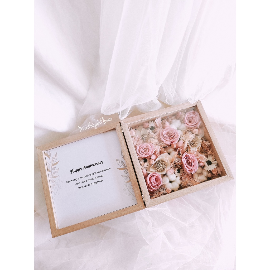 Flower Garden Bloom Box Dried Flower Mix Presserved Flower