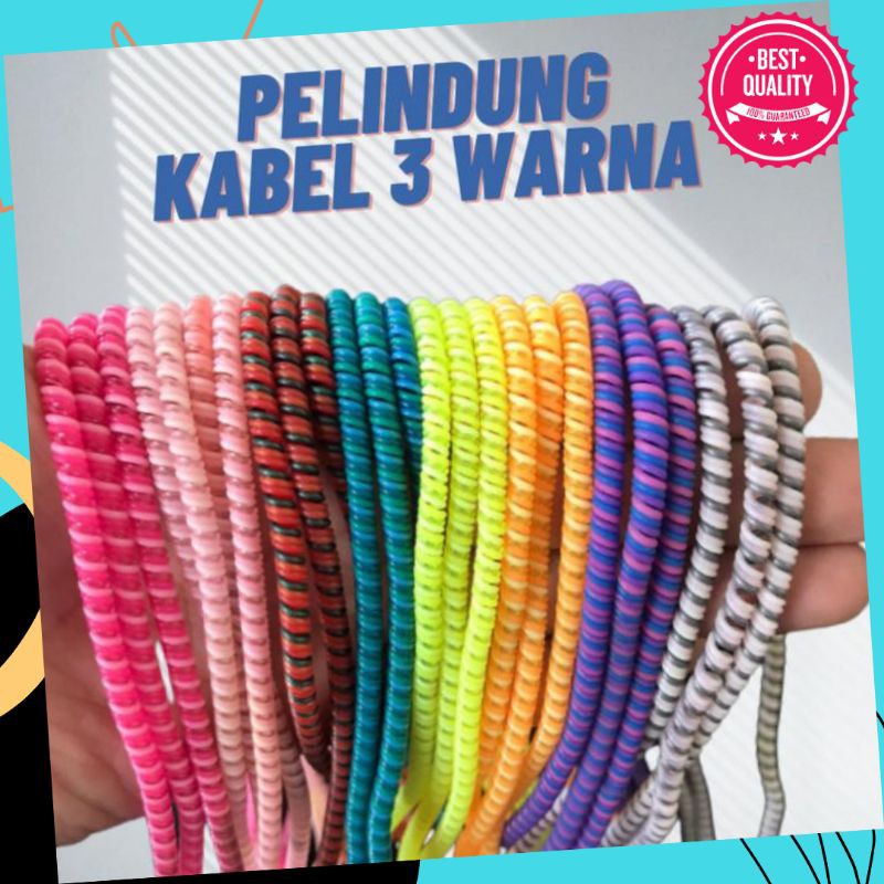 Pelindung Kabel Charger Spiral Protector Kabel Data Kabel Headset