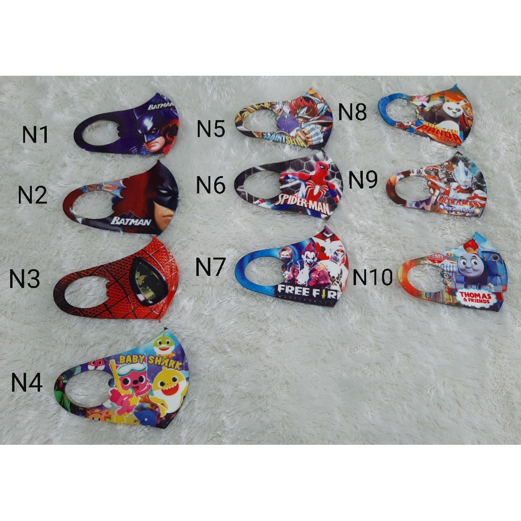 MASKER SCUBA FULL PRINT ANAK KARAKTER COWOK SERI N