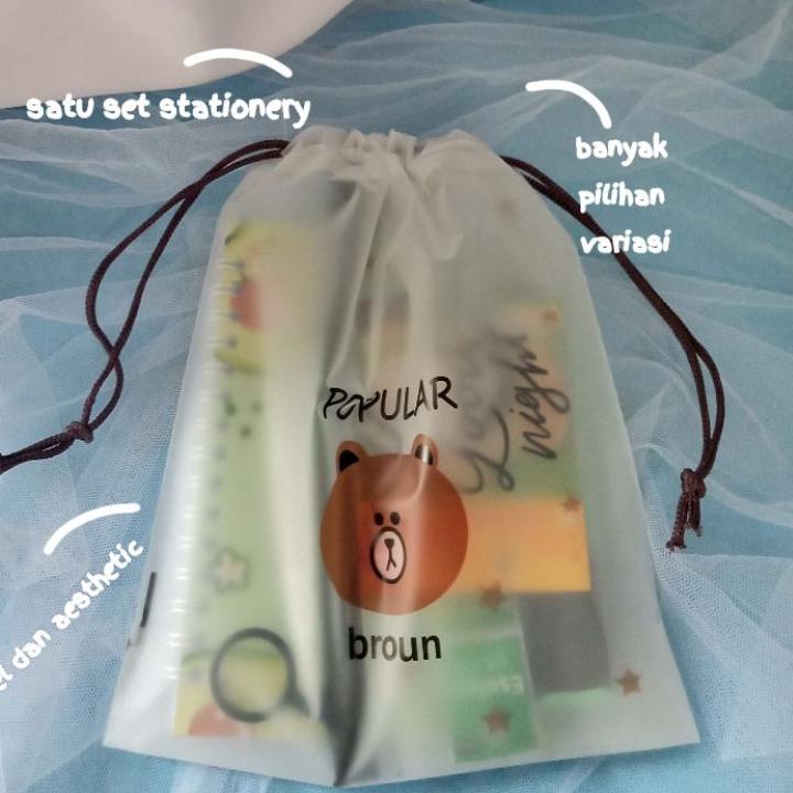 

㊠ PAKET ALAT TULIS 8IN1 / STATIONERY SET FANCY / ALAT TULIS SET / STATIONERY SET ㅎ