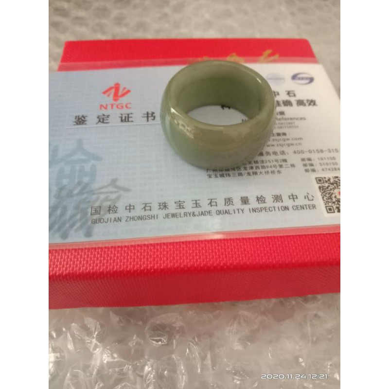 CINCIN GIOK ASLI BURMA FEICUI JADEITE JADE BURMA GR A  BATU GIOK HQ