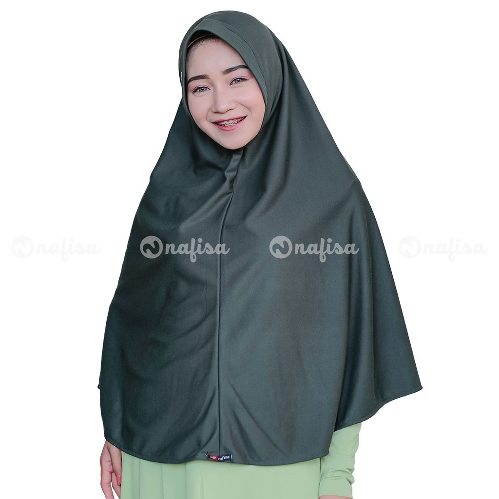 TERMURAH ASHA Hijab Instan Kaos | Jilbab Instan Khimar Syar'i Kerudung Instan Pad Kaos-Greenzole
