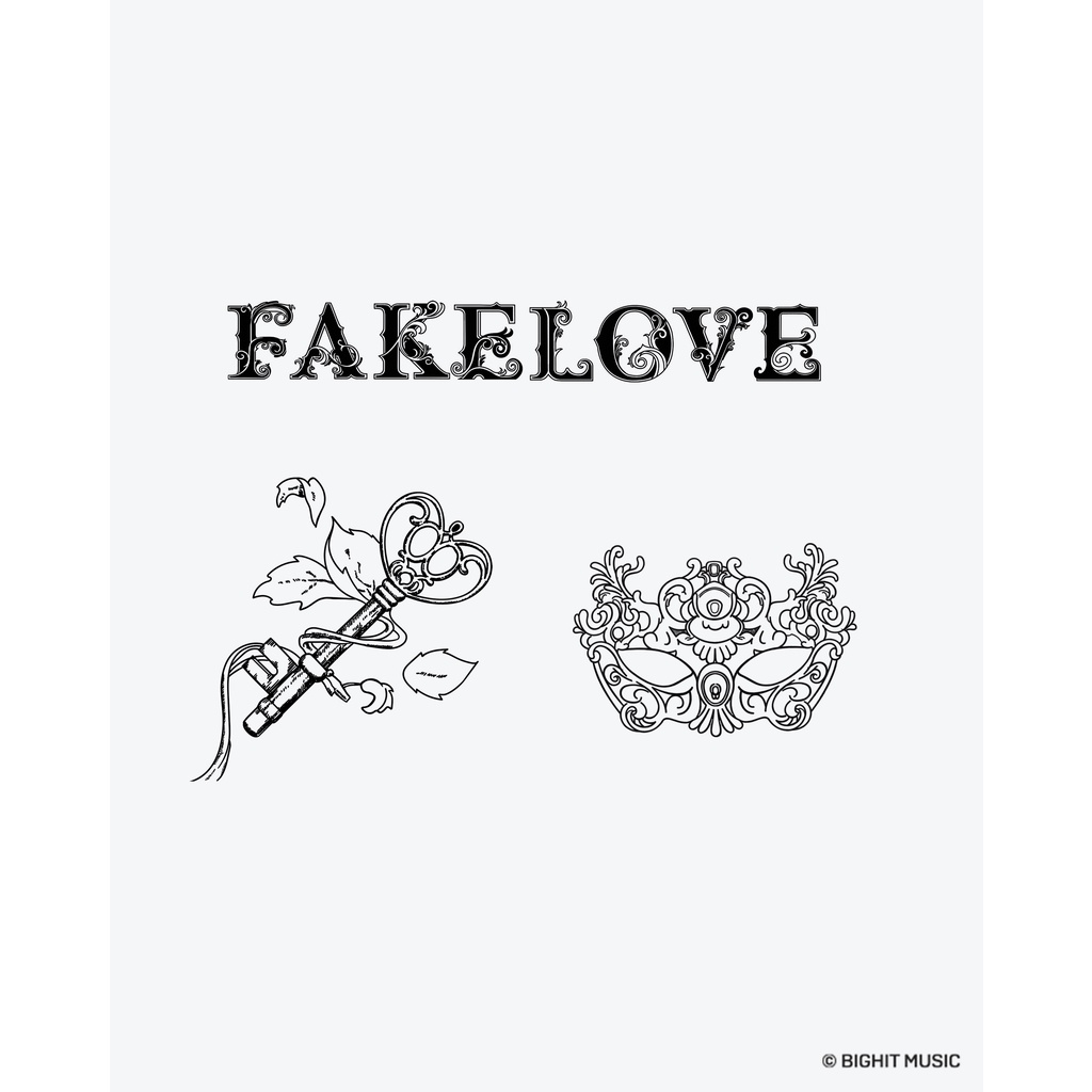 TATEMPO tato temporer - BTS FAKE LOVE Set B