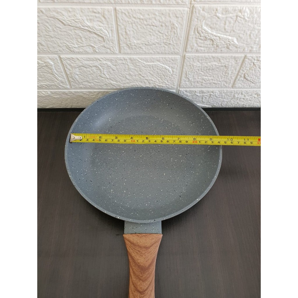 HONEY KITCHEN FP-024 Marble Fry Pan 24cm Anti Lengket