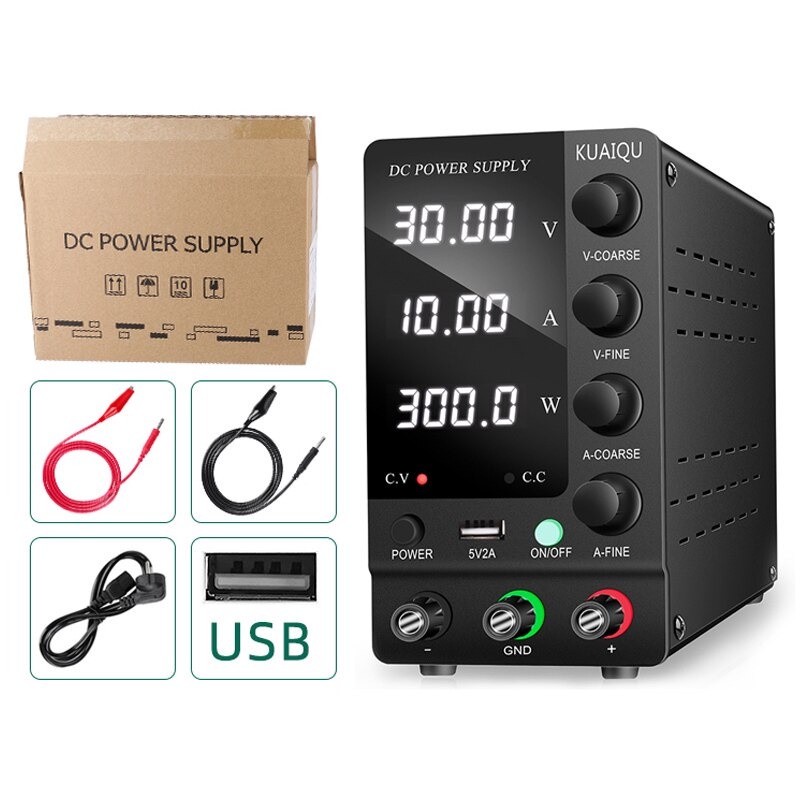 Power Supply 30V 10A-120V 3A KUAIQU Penghancur Short