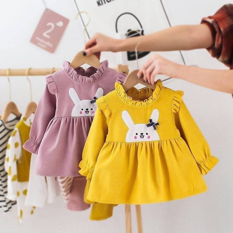 TERMURAH COD DRESS ANAK BABY PINK - KADO ULANG TAHUN ANAK - DRESS SWAN ELEGAN IMPORT - DRESS ANAK IM