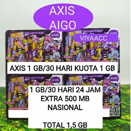 Voucher AIGO Axis 1 GB/30 hari vocer data axis 1gb