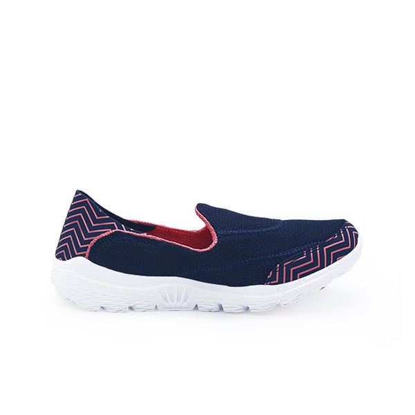 910 Sepatu Slip on Wanita Kawai WM Biru Merah - JQ6917-581