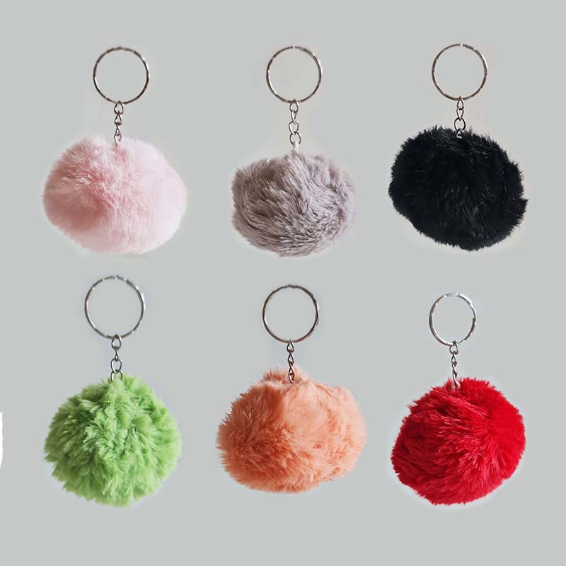 Gantungan Tas POMPOM bulu halus dijamin lebih bagus RANDOM WARNA