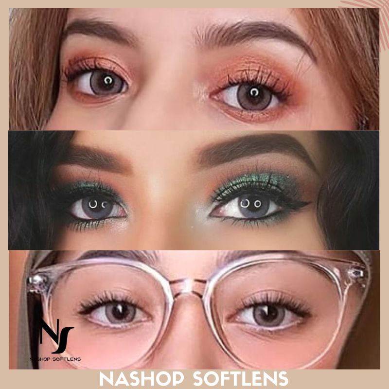 SOFTLENS EOS LUNA NATURAL ALMOND/CACAO/AQUA ORIGINAL BISA BEDA MINUS KANAN KIRI