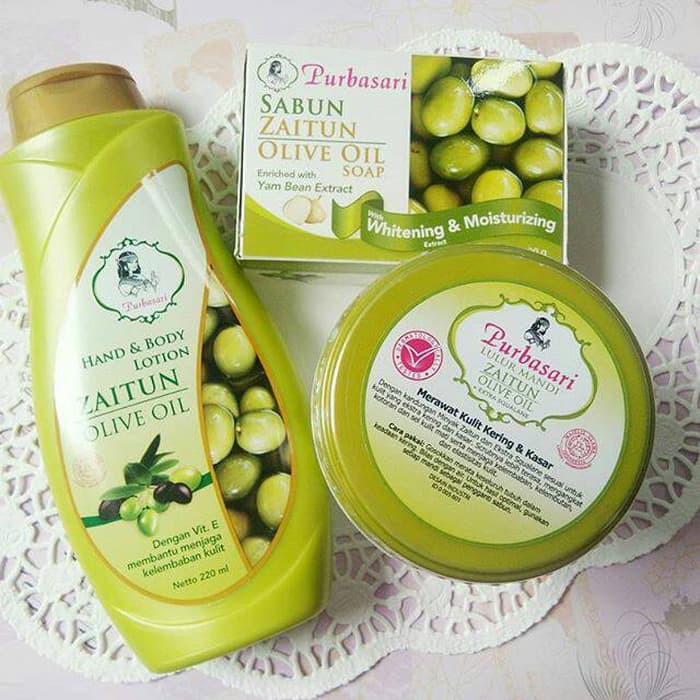 PURBASARI Hand &amp; Body Lotion Zaitun - 220ml | Body Lotion | Hand Body | Perawatan Kulit Kering