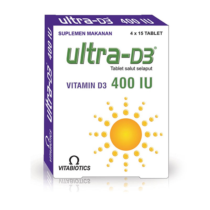 Jual Vitabiotics Ultra Vitamin D3 400IU 60 Tablet