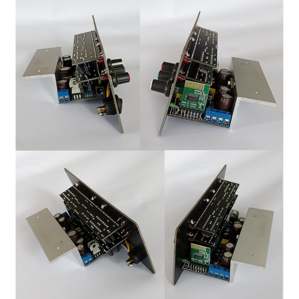 Modul Bluetooth VU Display 2.1 TDA7377 Power Amplifier 2x 15W Plus 30W Subwoofer 12V Single VCC