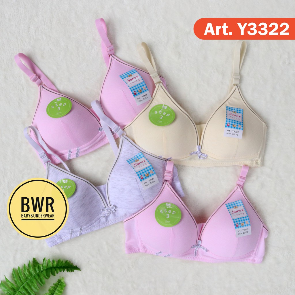 Bra Sorex Young Y3322 | BH Busa Tipis Remaja Perempuan Step 3 | Pilih Warna Bh sorex busa remaja y 3322 Bwr