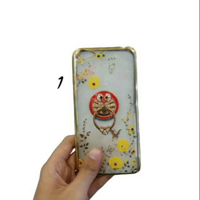 CASE SCRET GARDEN SWAROVSKI + RING VIVO Y55