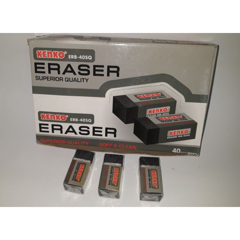 

PENGHAPUS PINSIL KENKO ERB 40SQ/PENGHAPUS HITAM KECIL