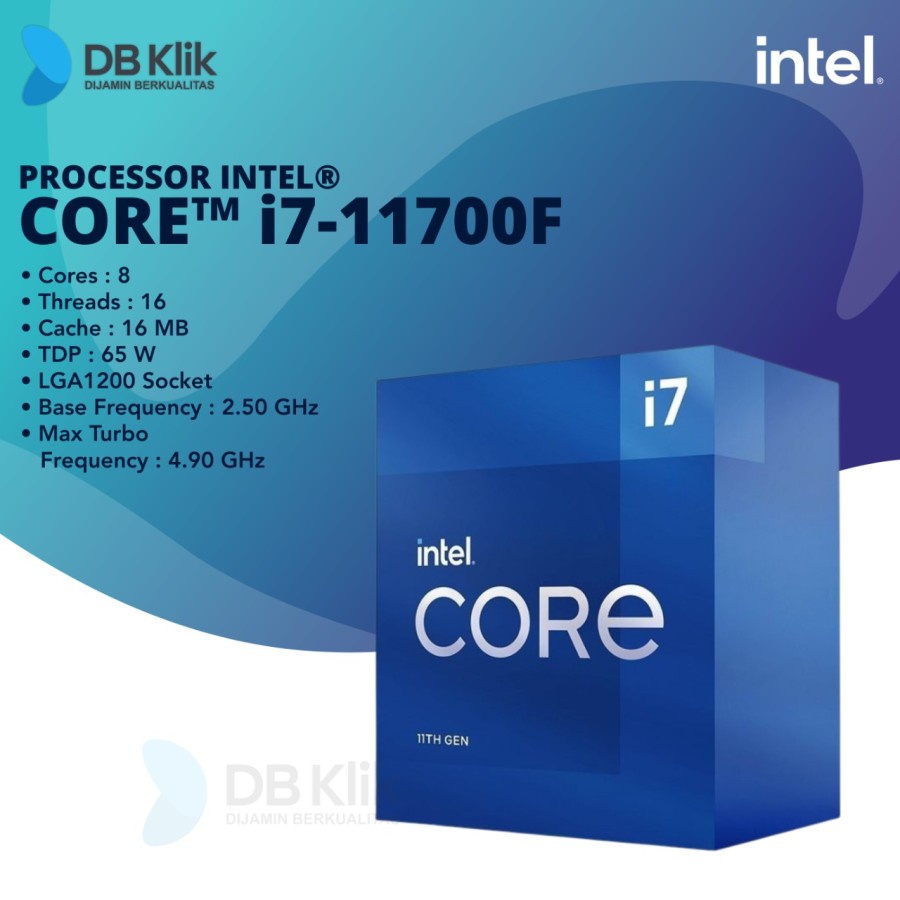 Processor Intel Core I7-11700F Box 2.5GHz LGA1200 - Intel I7 11700F