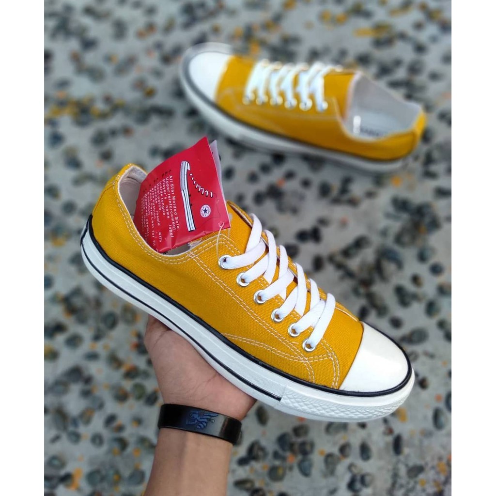  Sepatu  Converse Allstar  70s Low Yellow Kuning  Premium 