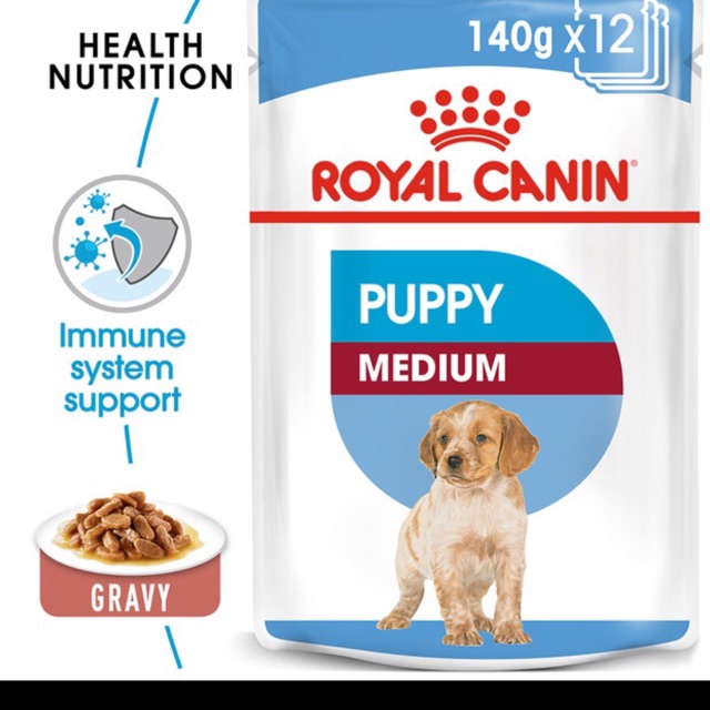 Makanan basah royal canin pouch pupy medium/ wet food royal canin pupy medium 140g