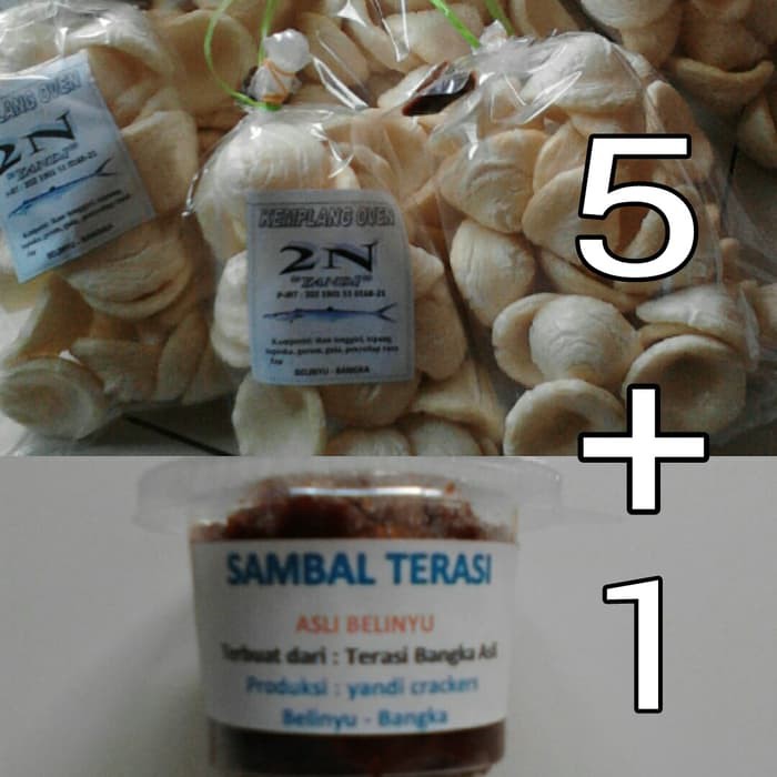 

Paket kemplang oven (5) + sambal (1)