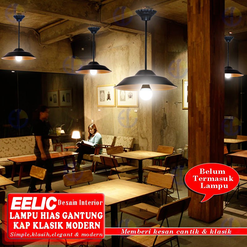 Eelic Lhg 63 Lampu Hias Gantung Kap Klasik Modern Desain Interior Modern Cocok Untuk Cafe Teras Dll