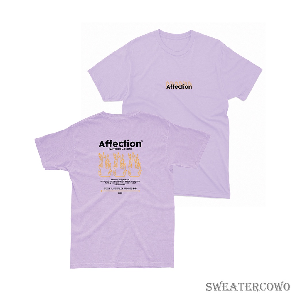 Aviotic Tshirt / Kaos Lengan Pendek AFFECTION ( Sablon ) Unisex Pria &amp; Wanita