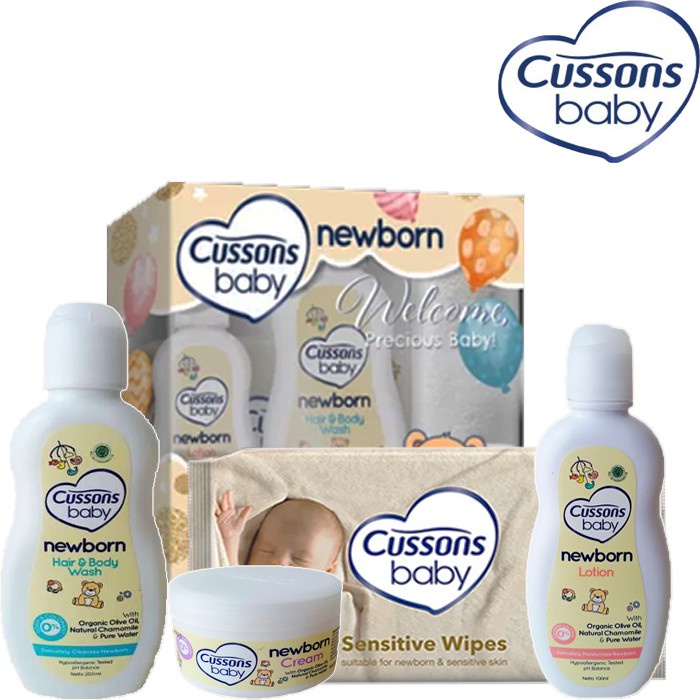 Set Sabun Mandi Lotion Tissue dan Cream Cussons Baby Pack Newborn / Bayi Baru Lahir