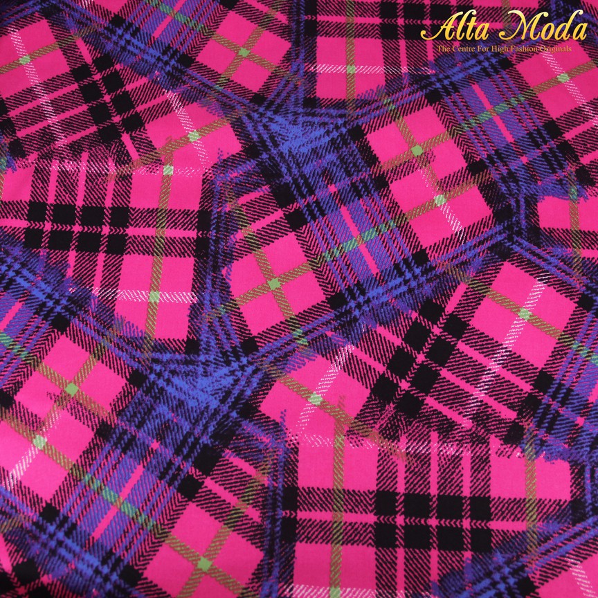 

Alta Moda Cotton Stretch Motif Kotak Pink Biru (1M)