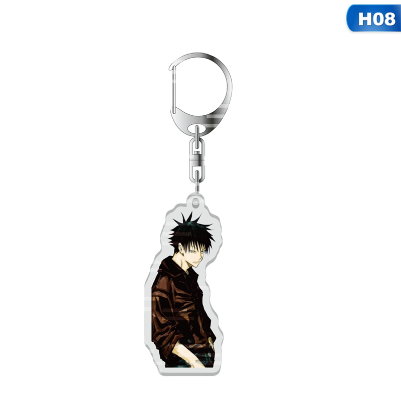 Jujutsu Kaisen Keychain Acrylic Two Side Key Ring Keyring Kugisaki Nobara Gojo Satoru Pendant Anime