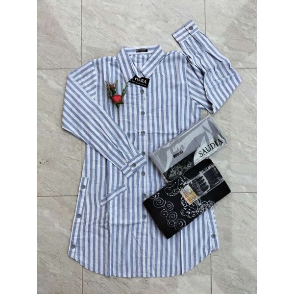 Setelan Tunik Hara/Baju Bahan Katun OXFORD