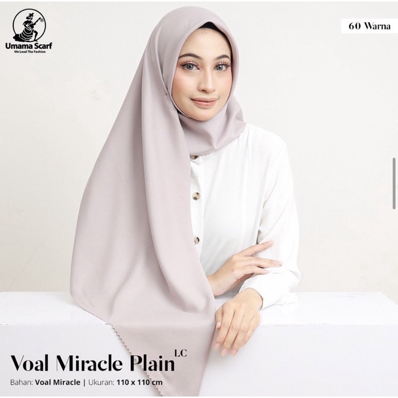 [ PART 1 ] SEGIEMPAT VOAL MIRACLE PLAIN LASER CUT UMAMA SCARF / SQUARE VOAL LC PREMIUM TERMURAH