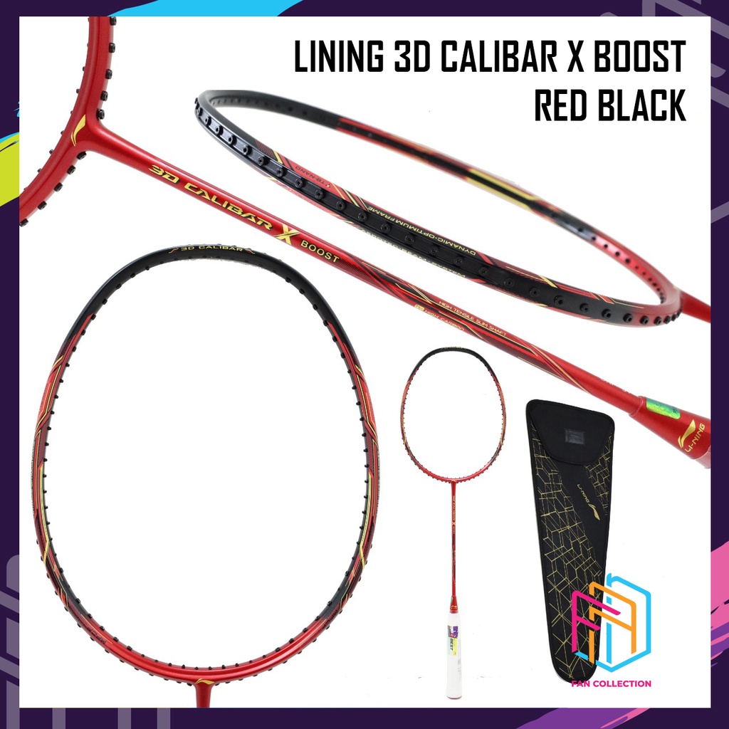 LINING 3D CALIBAR X BOOST RAKET BADMINTON ORIGINAL