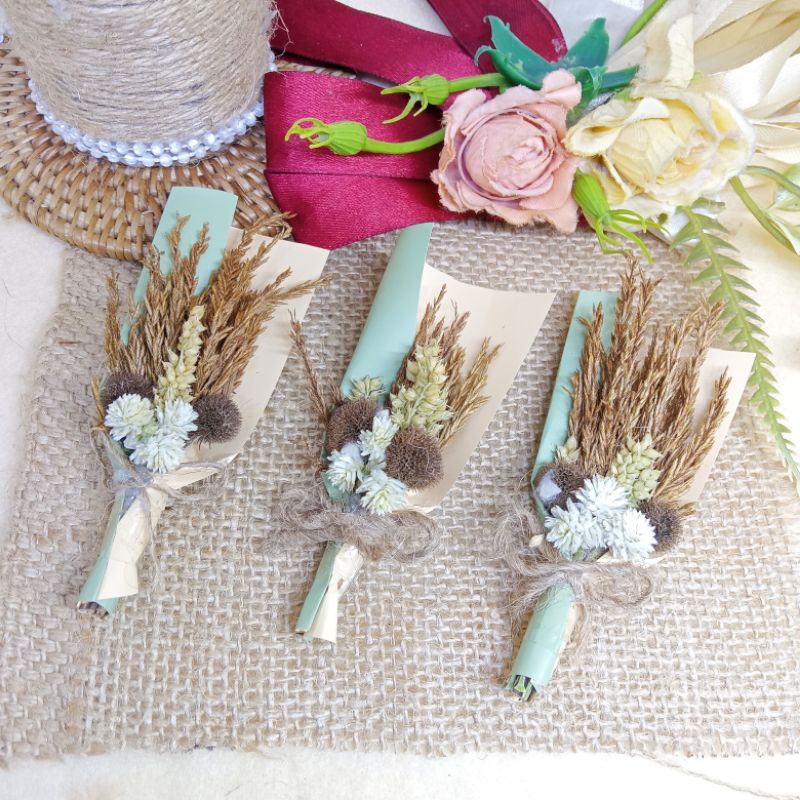 Buket Bunga Mini Kering I Bunga Kering asli I Bunga Aesthetic