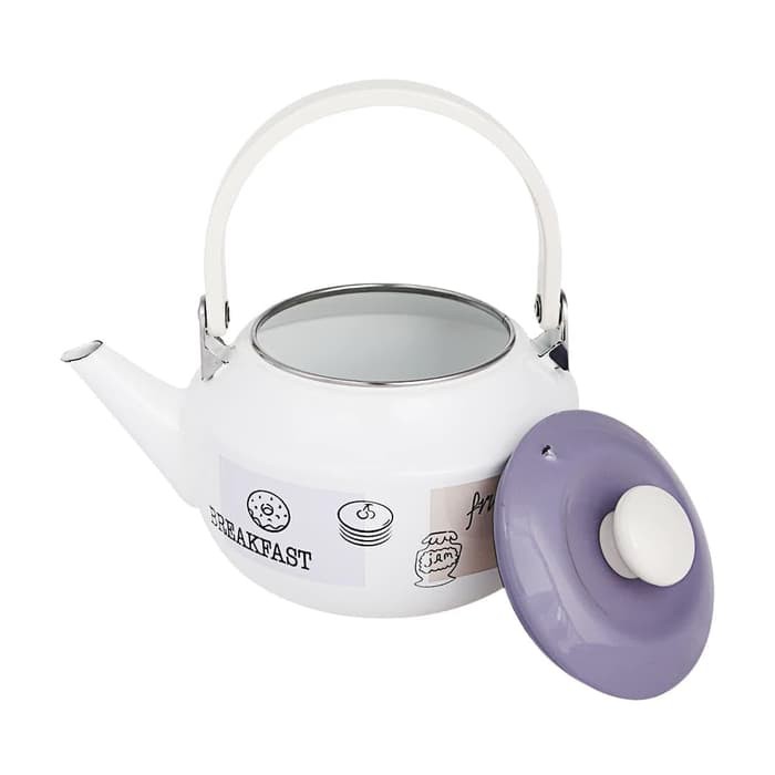 teko cantik chefina family cooking / teko Picasso tea kettle / teko unik enamel / teko motif cantik