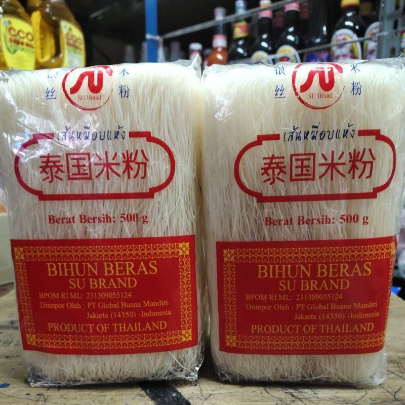 Bihun beras Thailand 500gr/Su brand bihun beras thailand