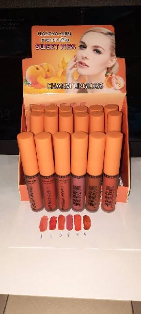 PROMO PER6PCS!!!LIP GLOSS HASAYA GIRL SWEET KISS NO. H6075