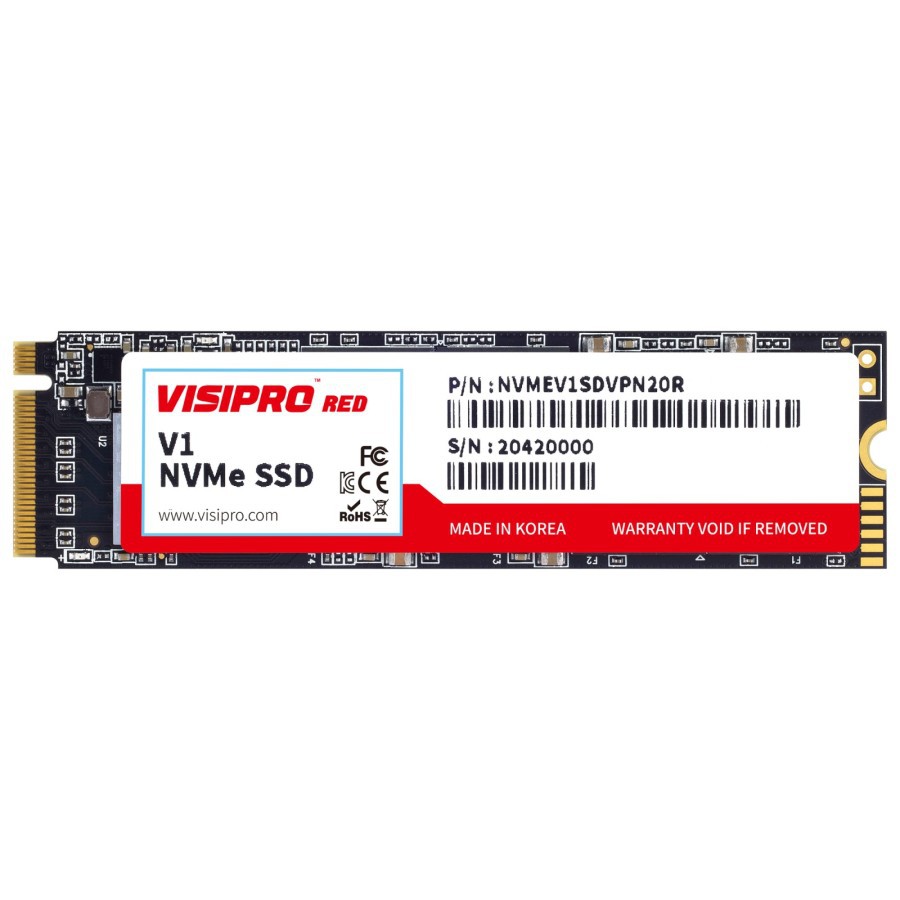 SSD 256GB Visipro Red NVME V1 PCIe 3.0x4