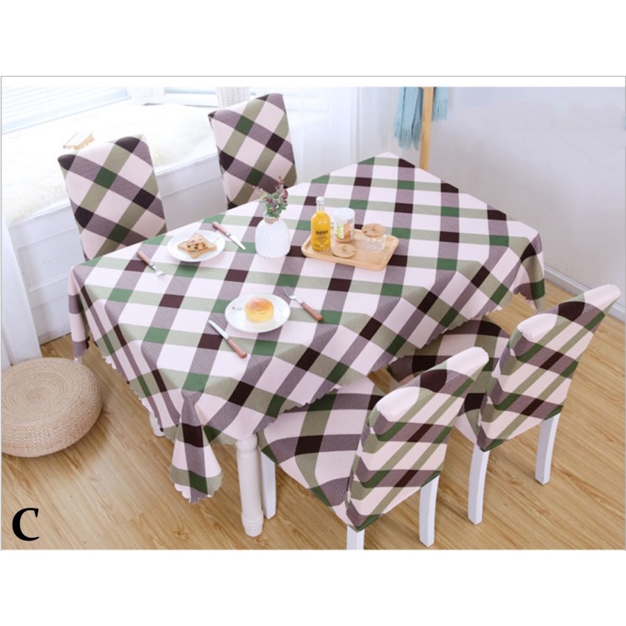 Thick Elastic Table Cloth / Taplak Meja Makan Tebal Elastis 140x180