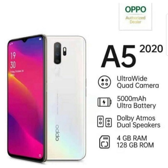 Oppo A5 2020 Ram 4/128 Gb Garansi Resmi