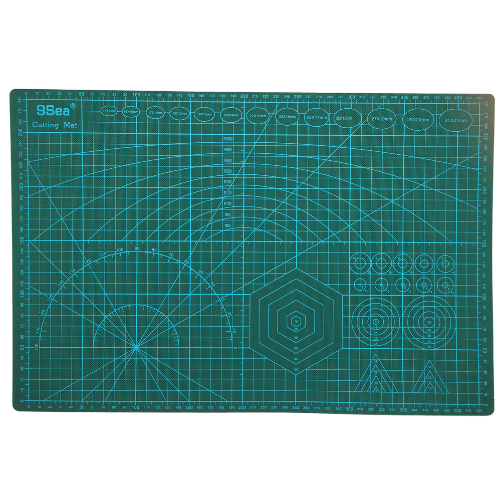 9Sea Work Cutting Mat Pad A3 45 x 30cm - HIJAU