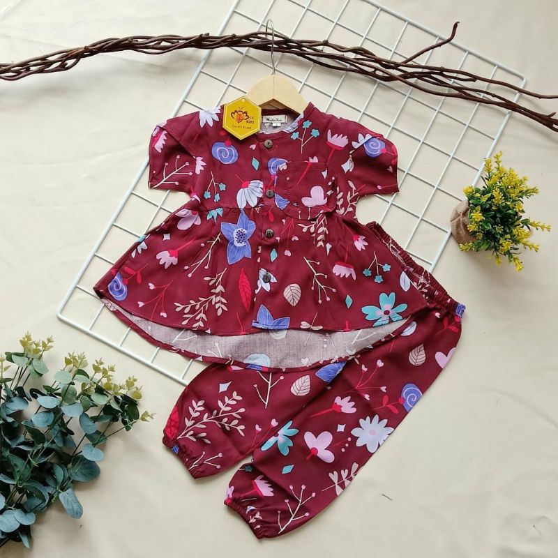 SET KIMBERLY SETELAN ANAK PEREMPUAN 1-4 TAHUN